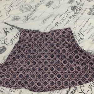 printed skater skirt